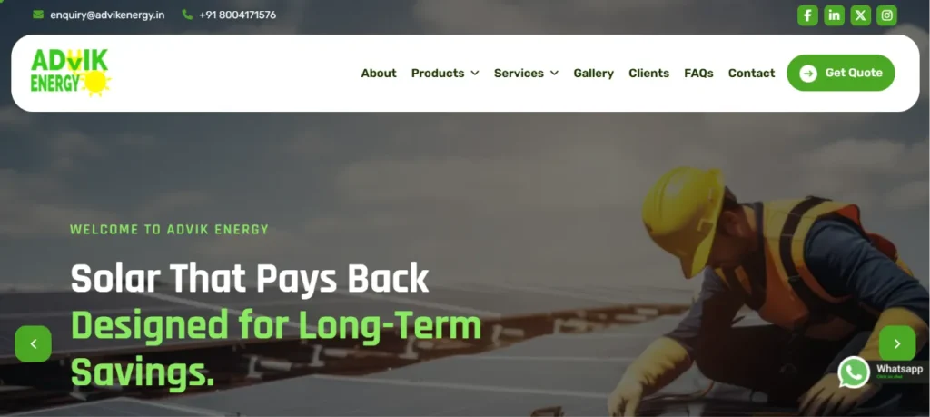 Advik Energy Solution Pvt. Ltd. - case study