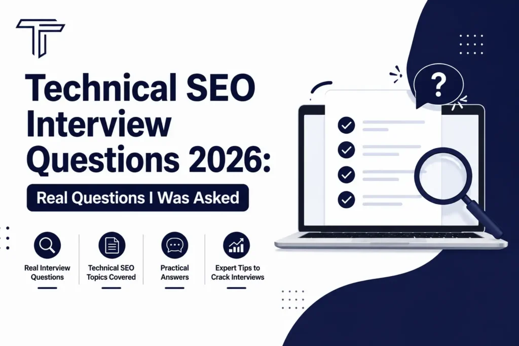 Technical SEO Interview Questions 2026 Real Questions