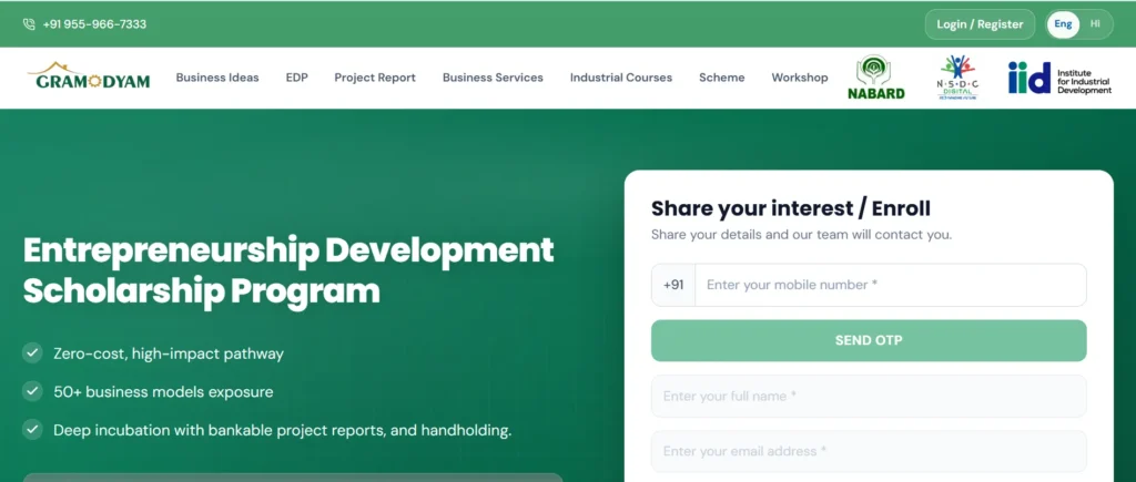 Gramodyam - Entrepreneurship Development Scholarship Program